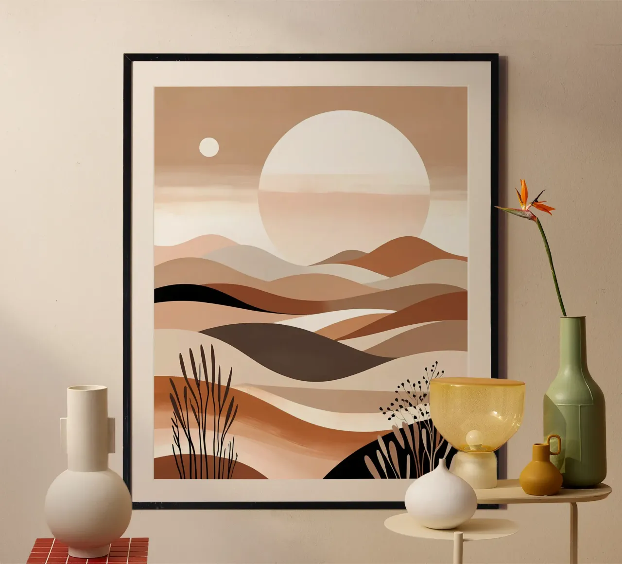 Harmonie van de woestijn hahnemühle van Artistic-shop