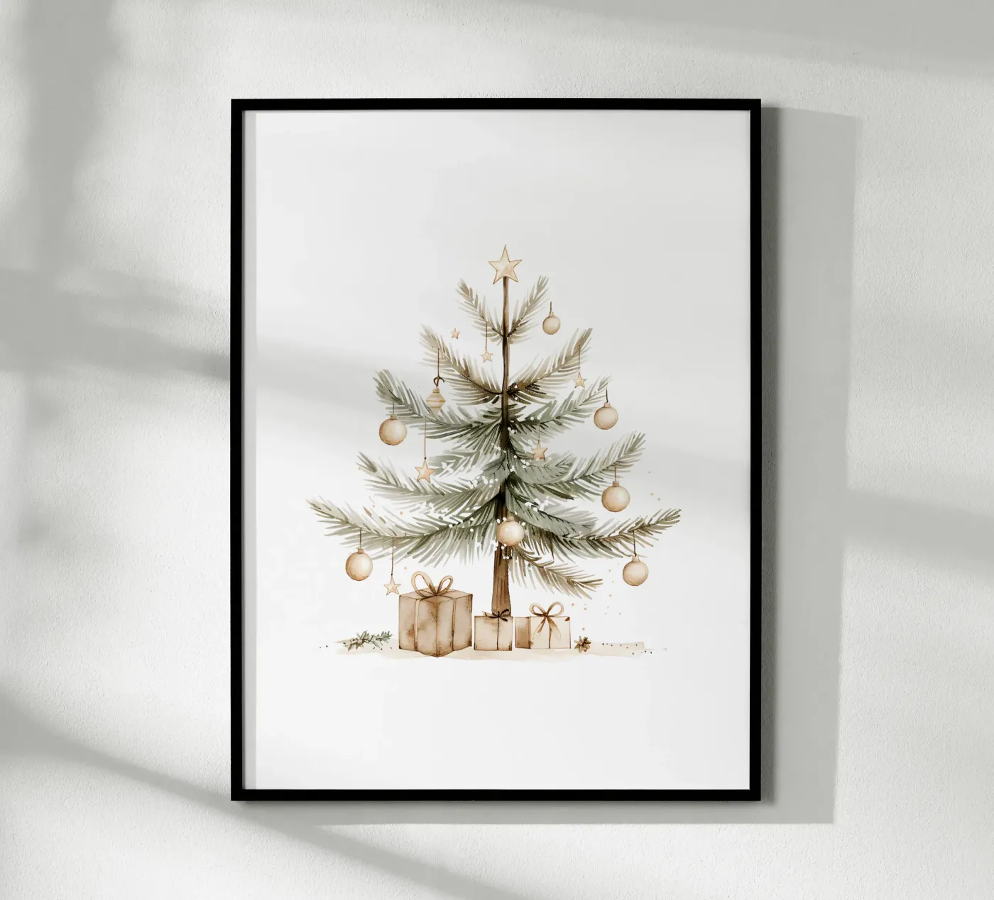 Weihnachtsbaum poster van artographieHome