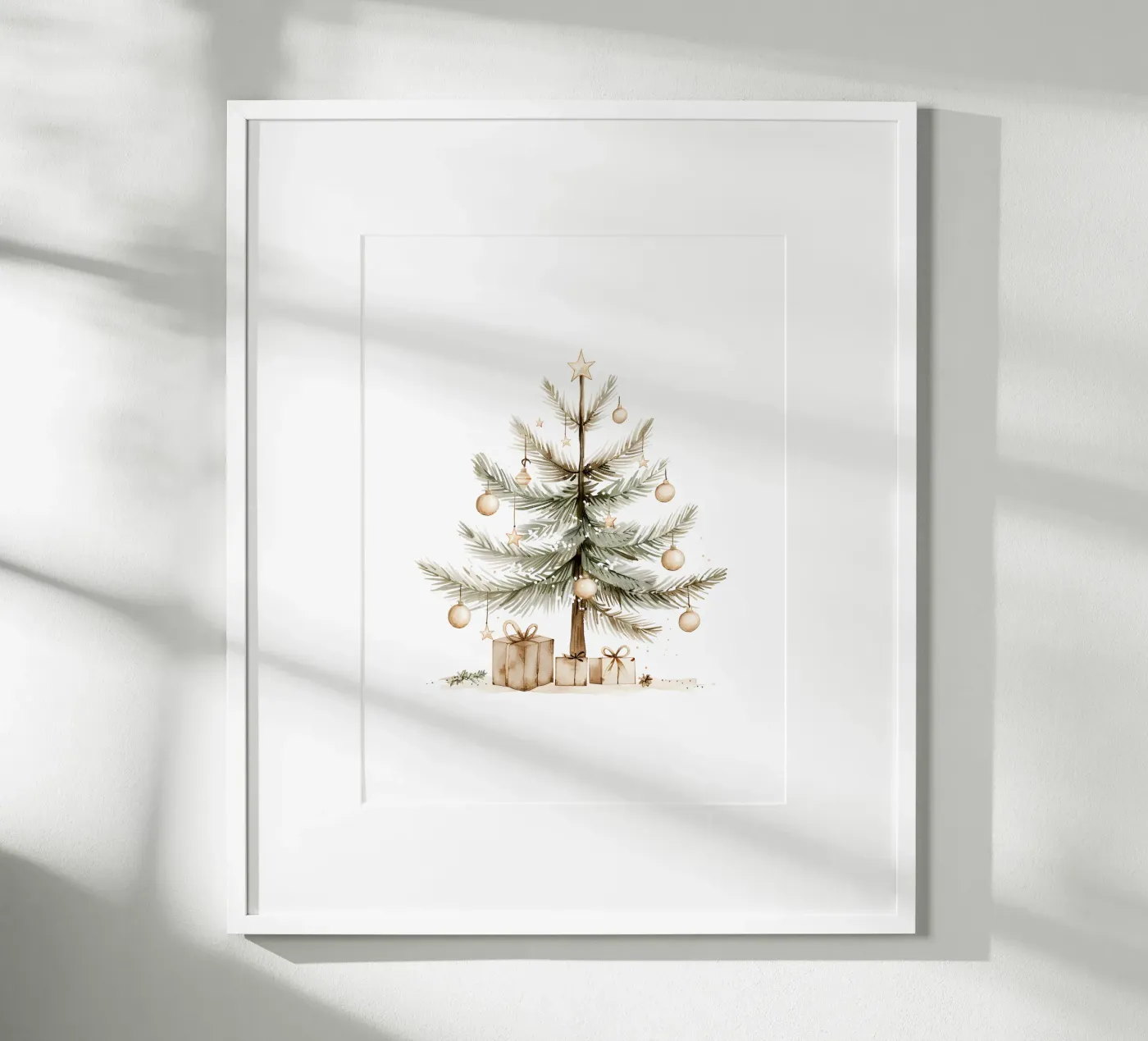 Weihnachtsbaum poster van artographieHome