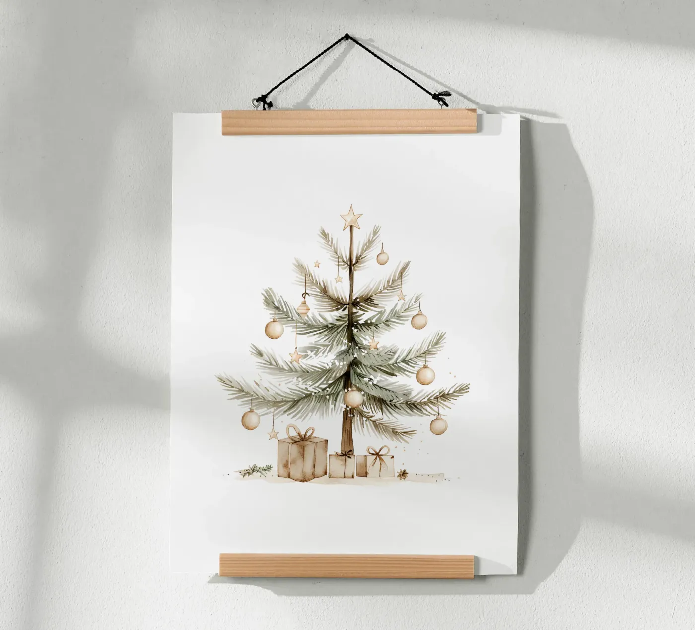Weihnachtsbaum poster van artographieHome