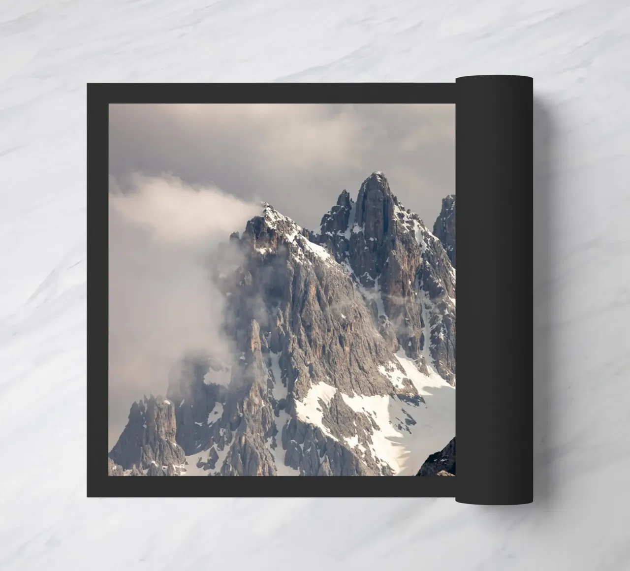 Alpi dolomitiche con la neve zerbino da karijn_landscapes