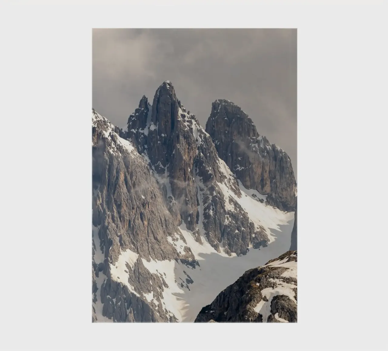 Dolomite alps with snow notebook by karijn_landscapes