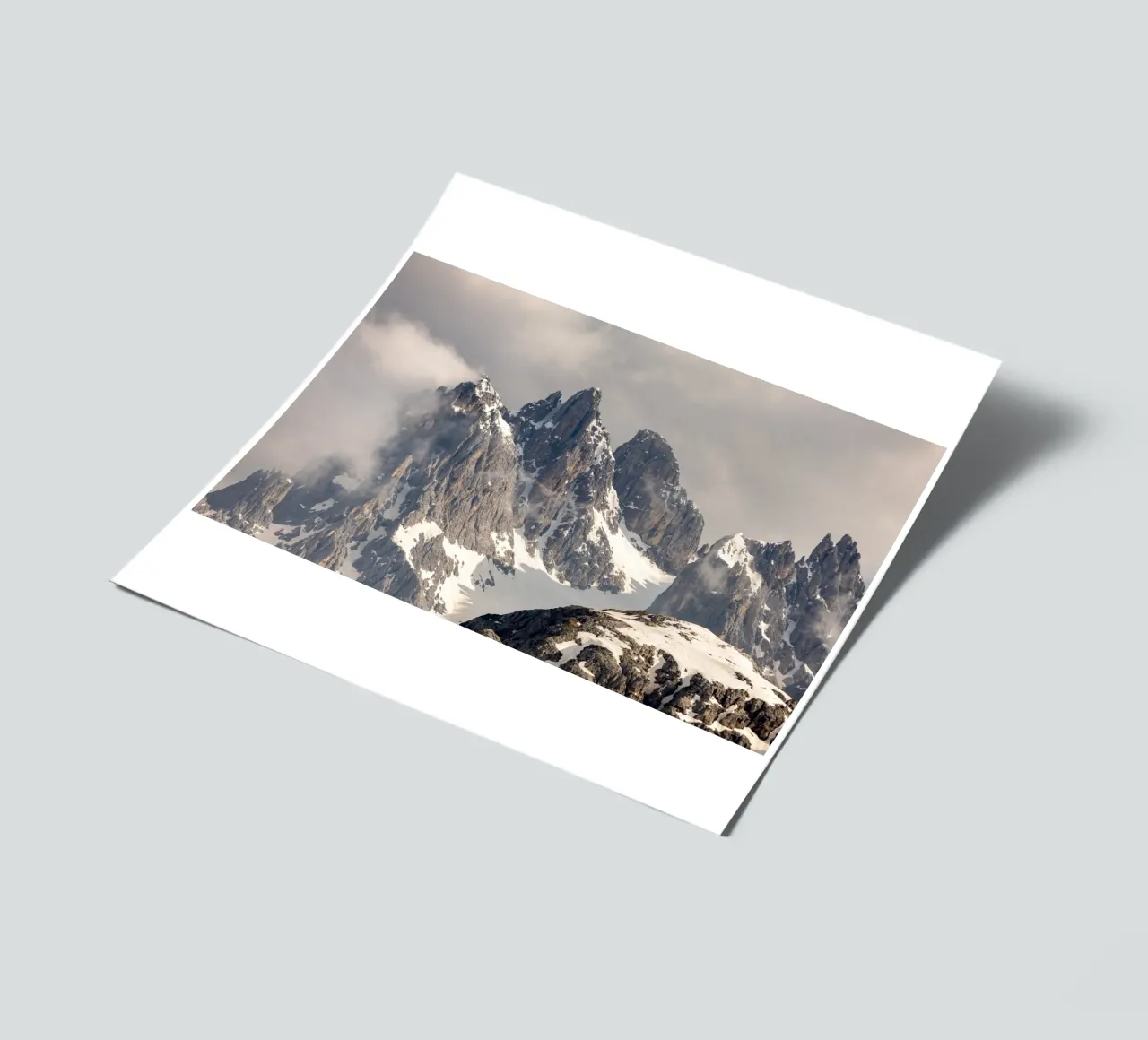 Dolomite alps with snow sticker sheet by karijn_landscapes