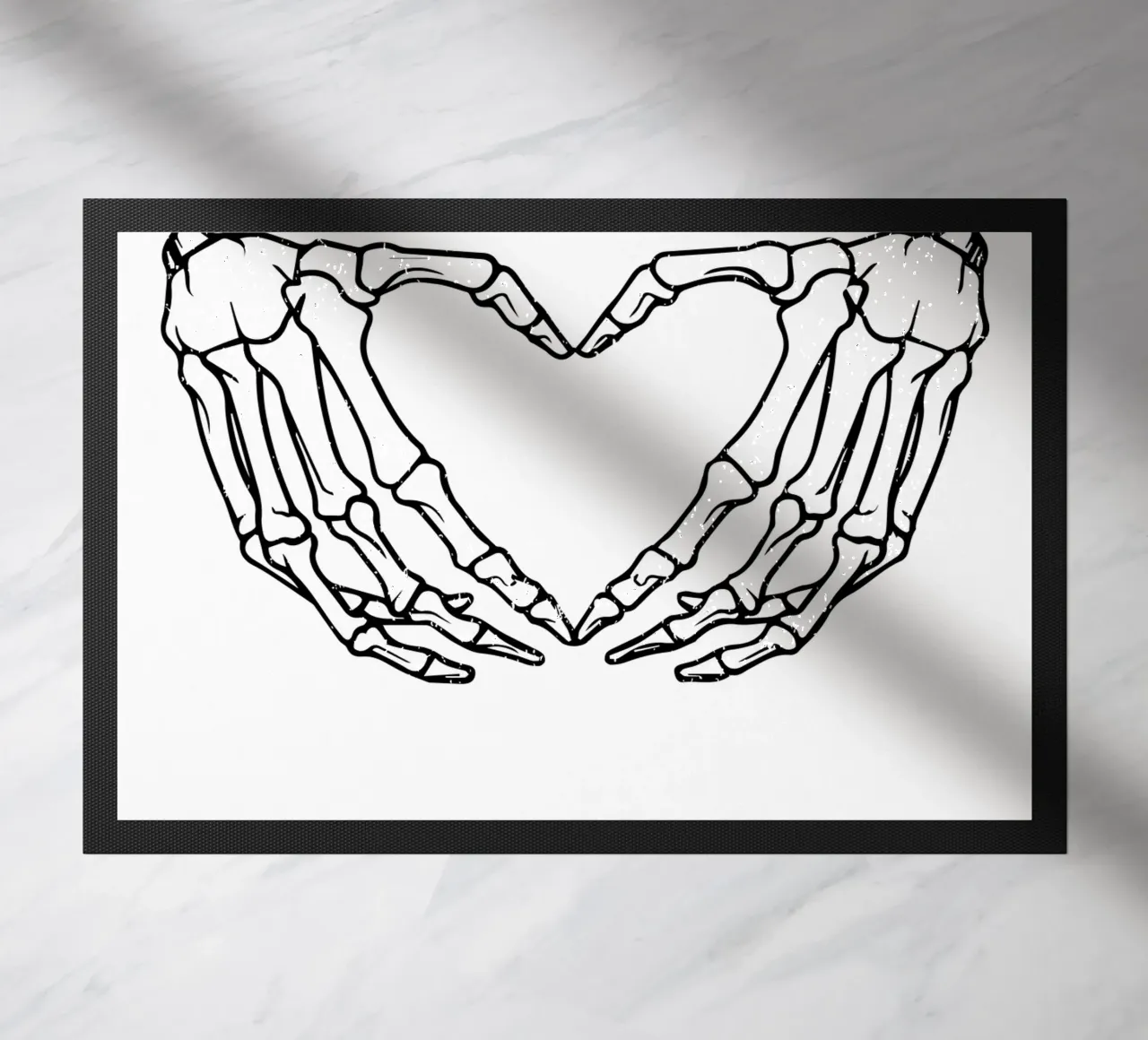 skeletal hands forms a heart zerbino da edsonramosart