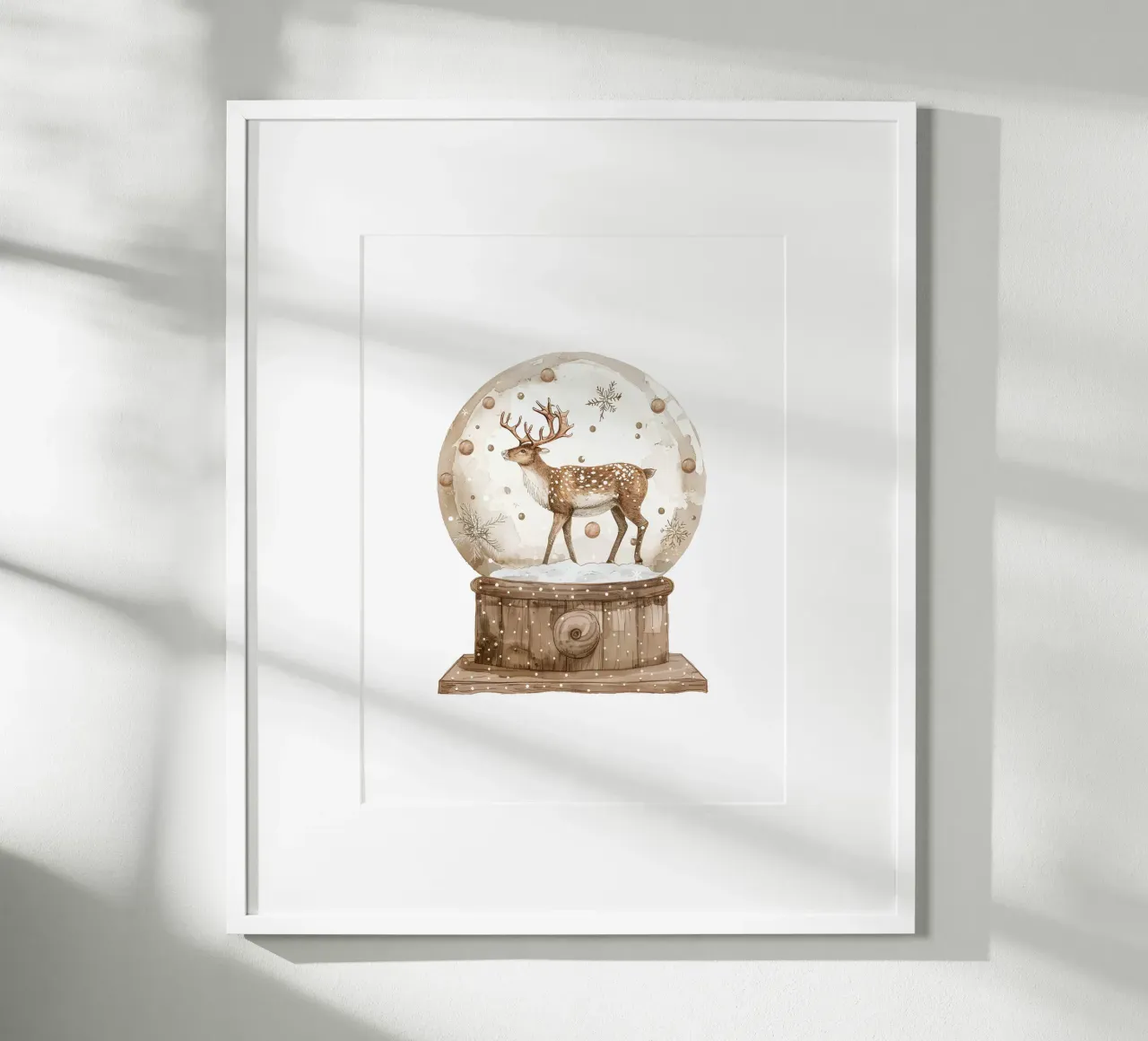 Schneekugel poster con telaio in legno da artographieHome