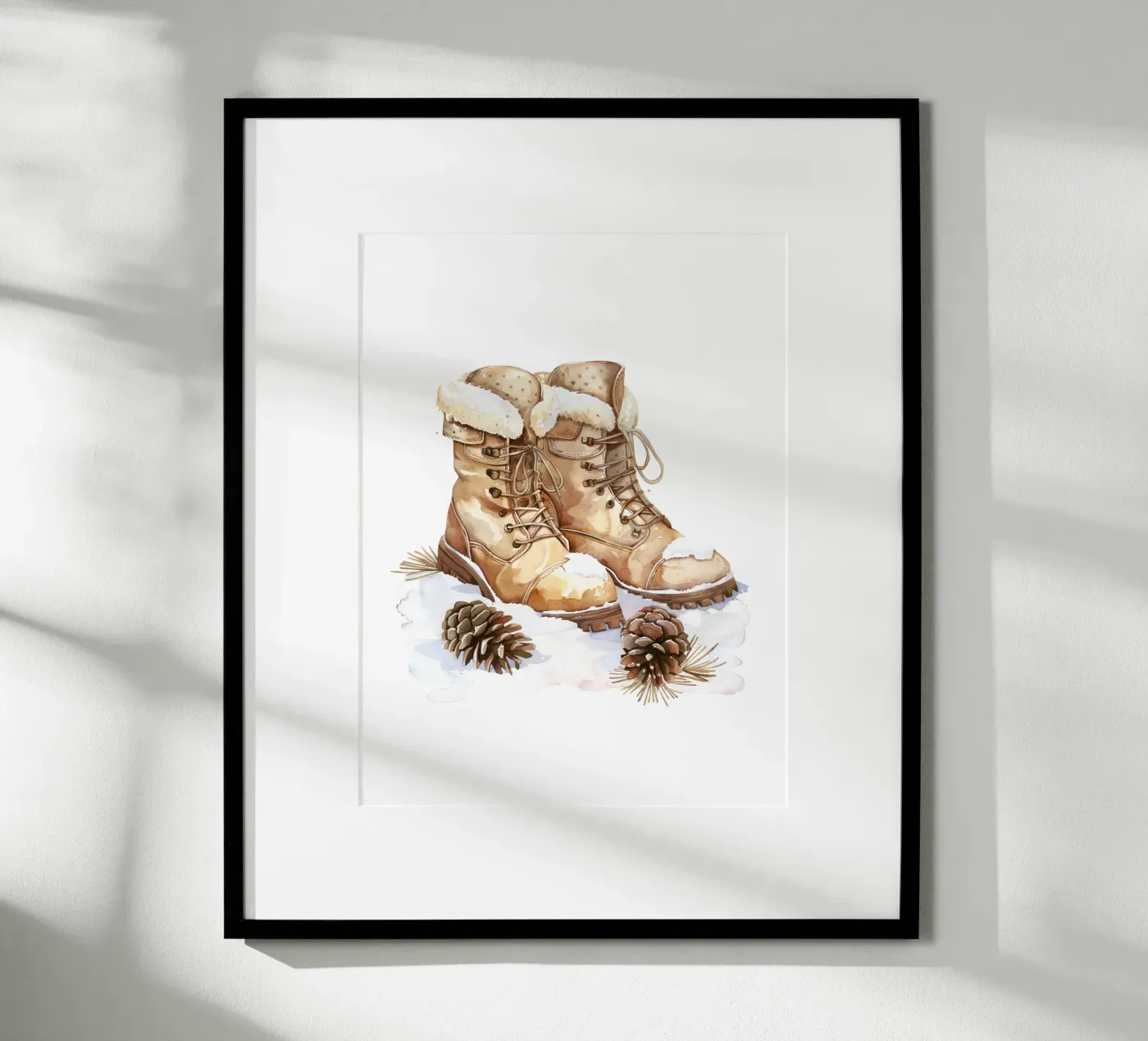 Winter Boots poster van artographieHome