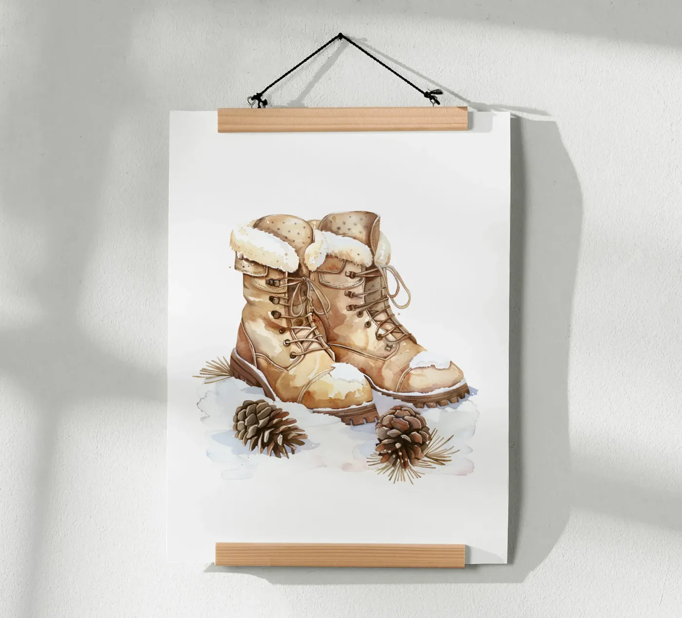 Winter Boots poster van artographieHome