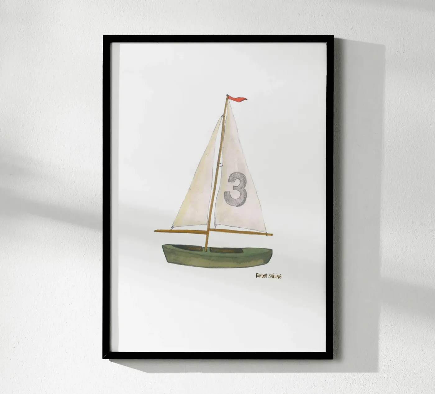 Segelboot poster van tiny goods studio