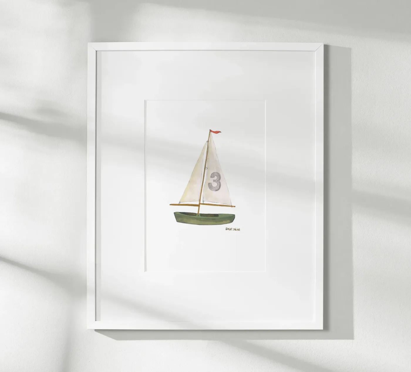 Segelboot poster van tiny goods studio