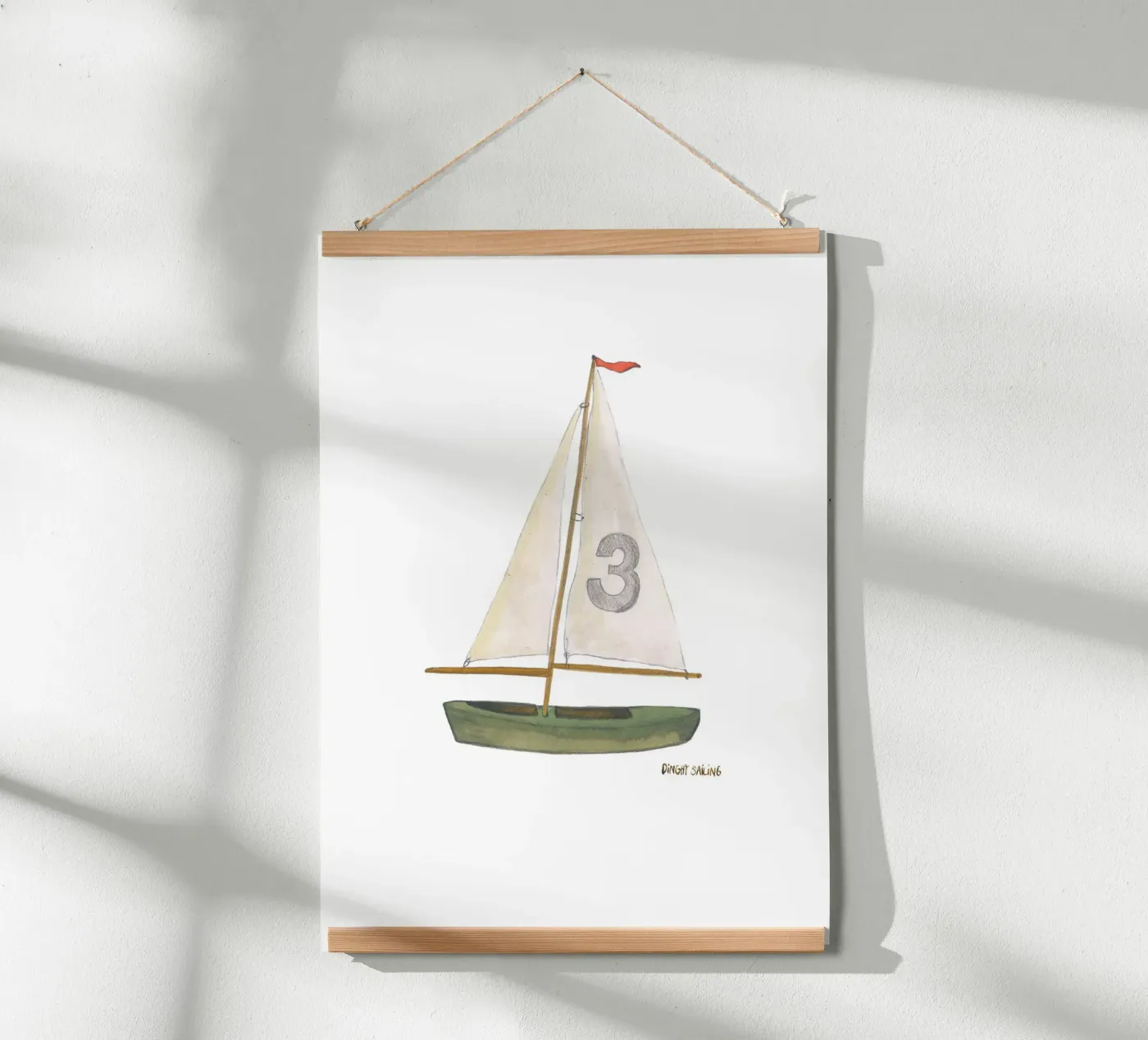 Segelboot poster van tiny goods studio