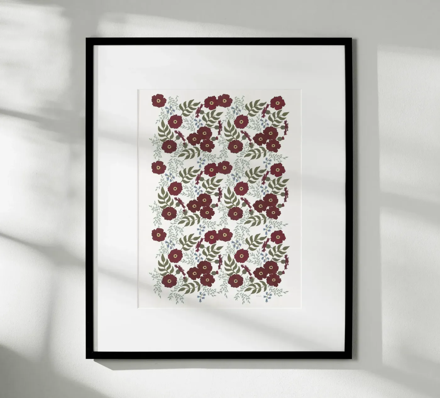 Cosmea Muster poster da tiny goods studio