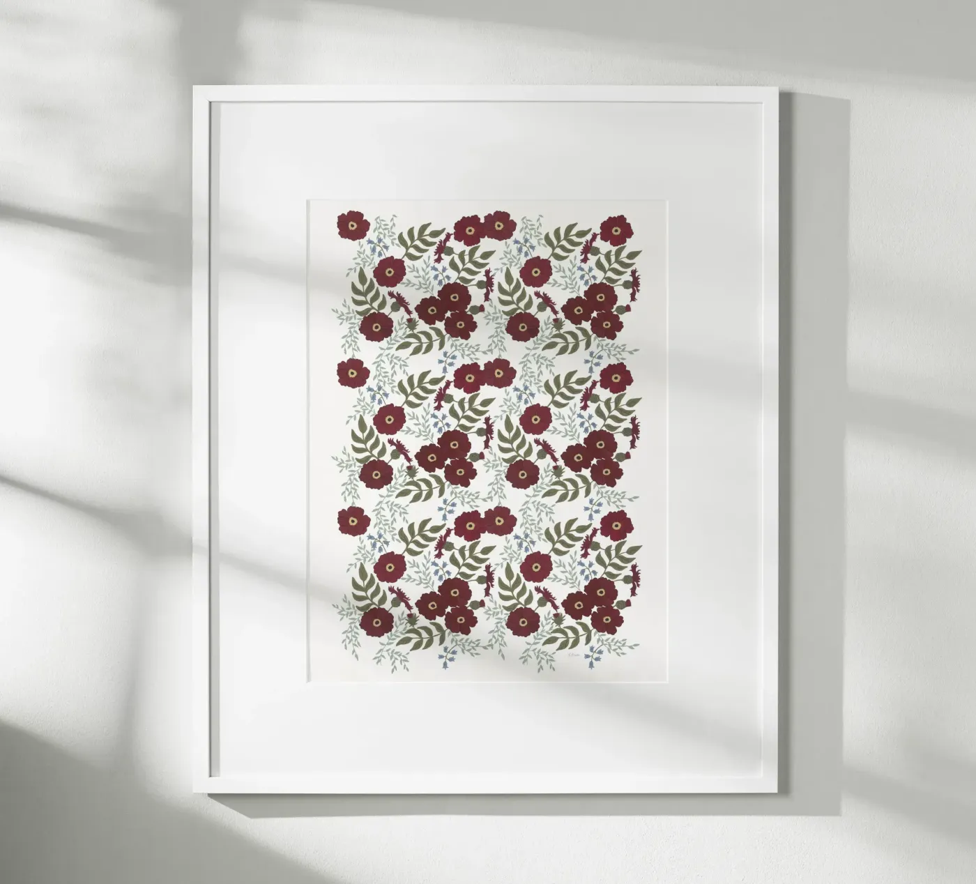 Cosmea Muster poster da tiny goods studio
