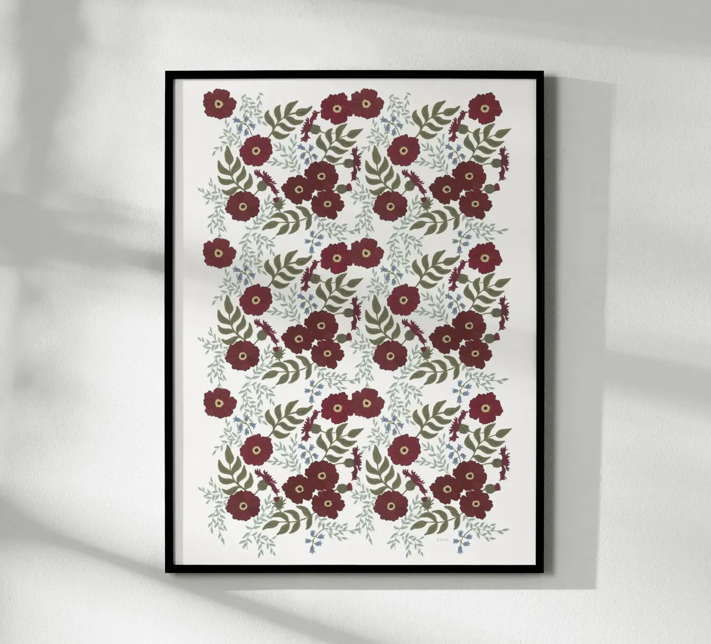Cosmea Muster poster da tiny goods studio