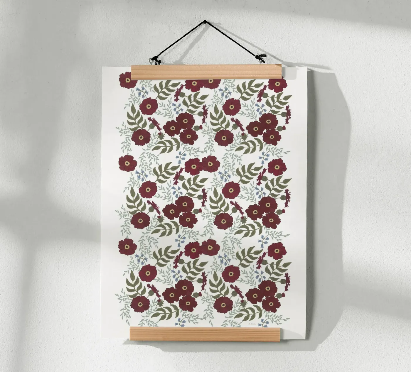 Cosmea Muster poster da tiny goods studio
