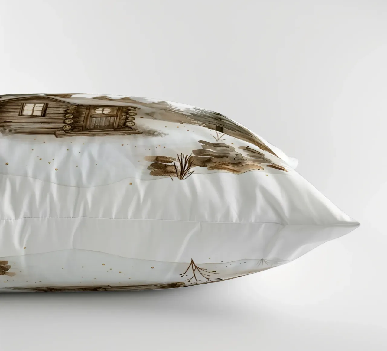 Waldhütte decorative cushion by artographieHome