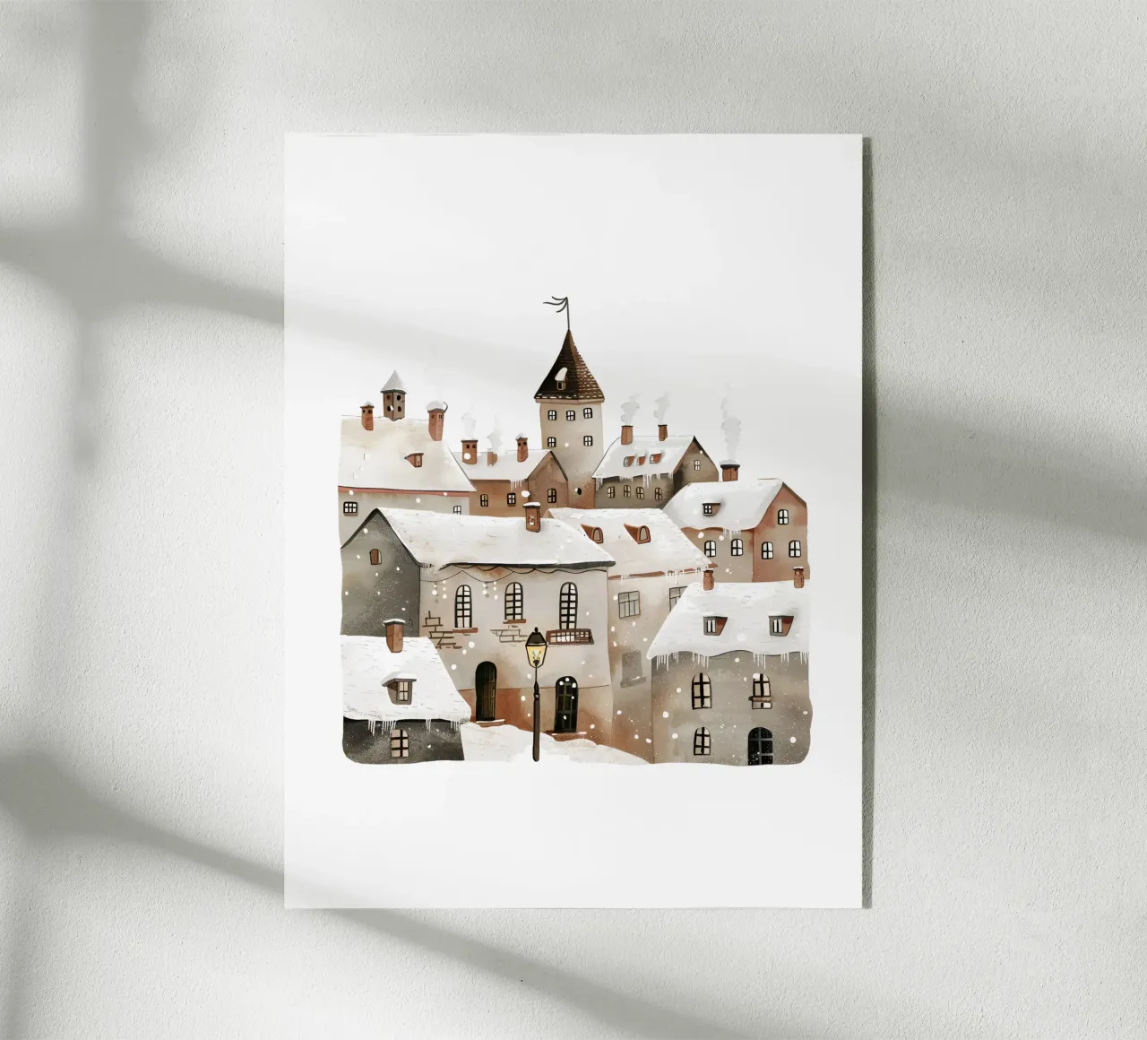 Winter Town plexiglass da artographieHome