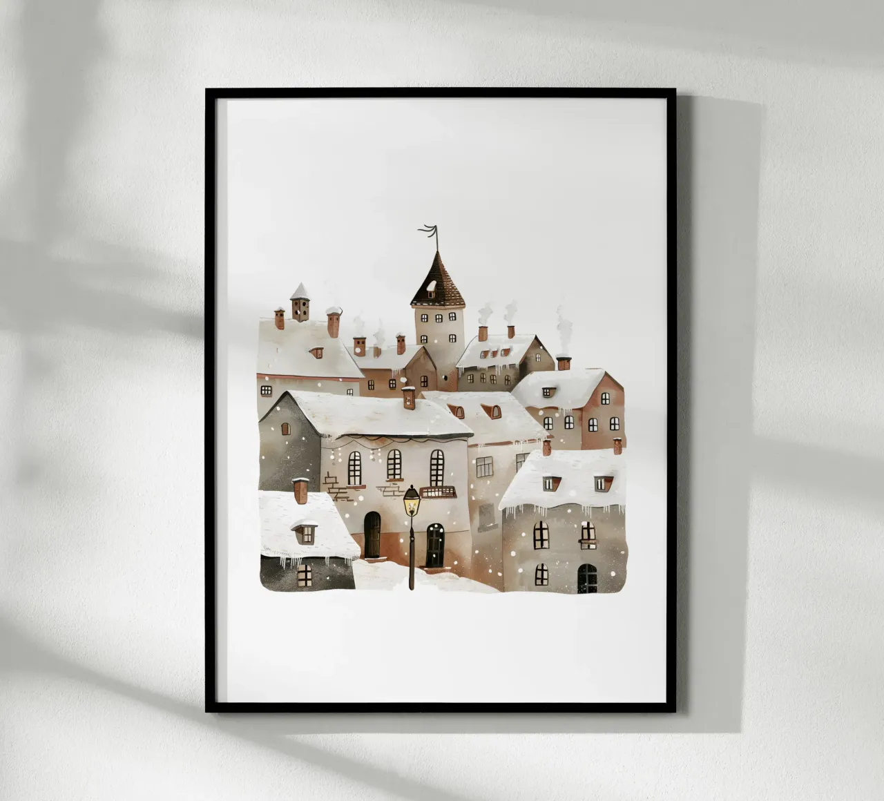 Winter Town poster da artographieHome