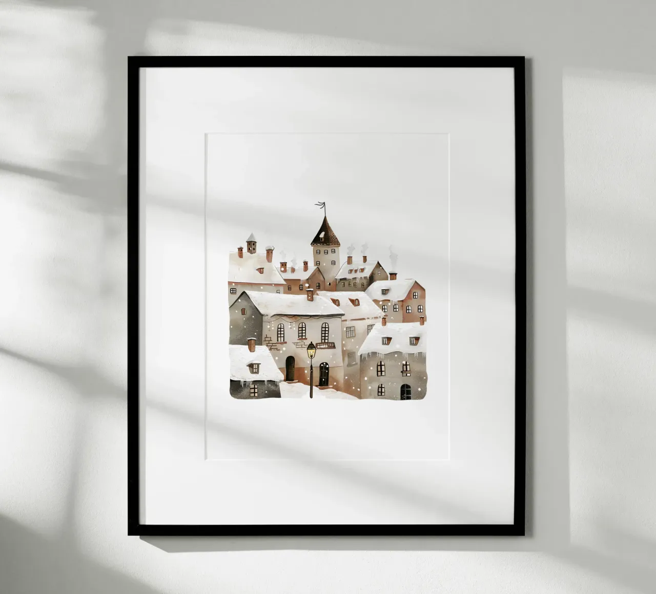 Winter Town poster da artographieHome