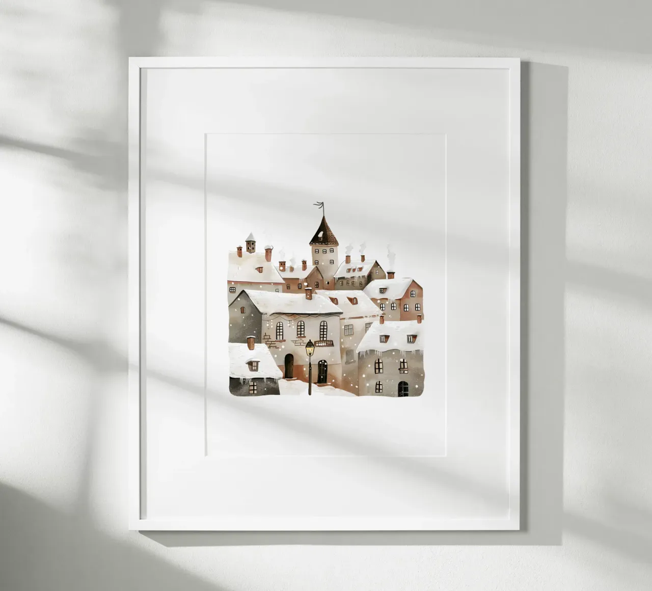 Winter Town poster da artographieHome