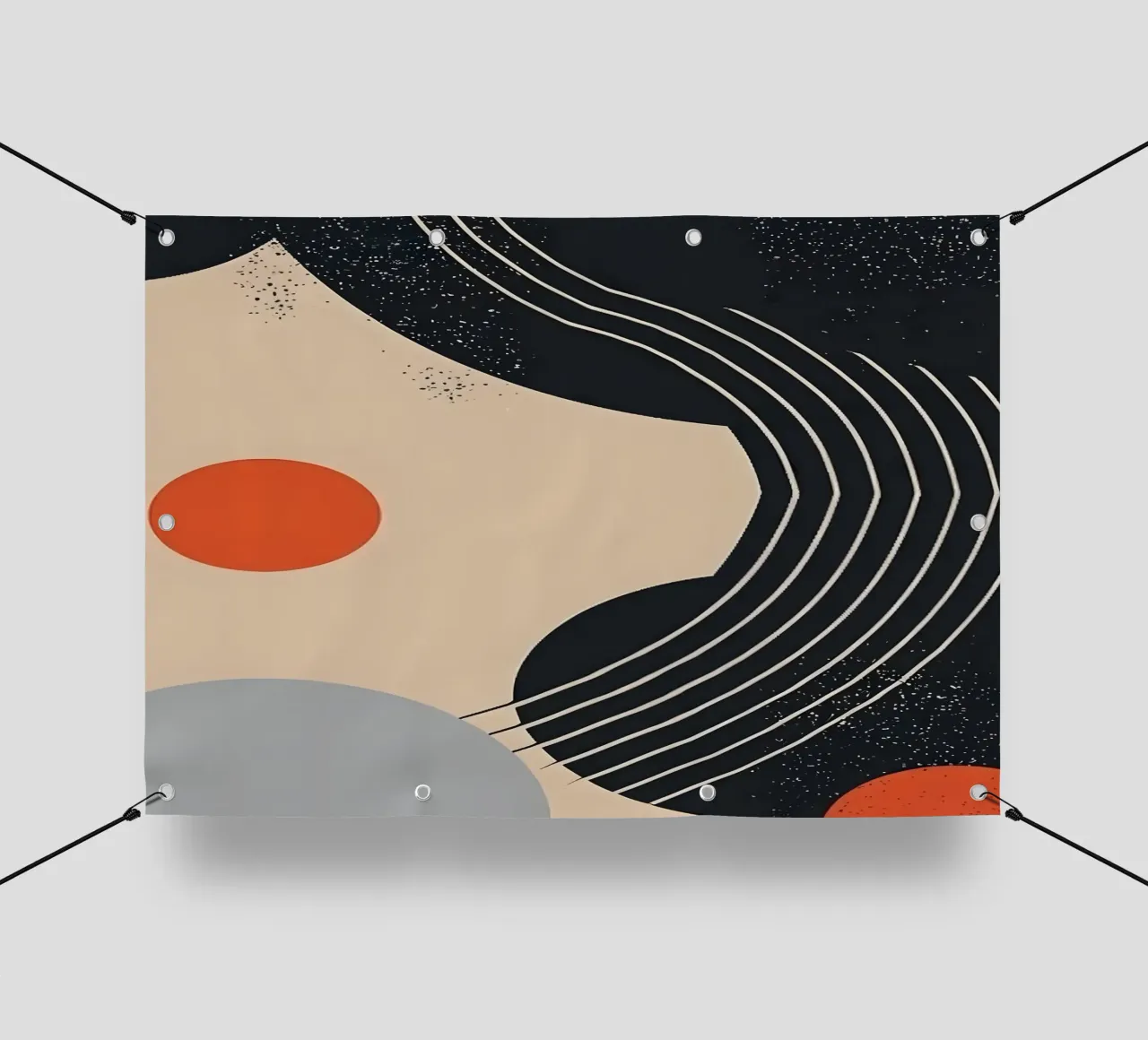 Abstract shapes and lines telo in pvc da LisaArtes