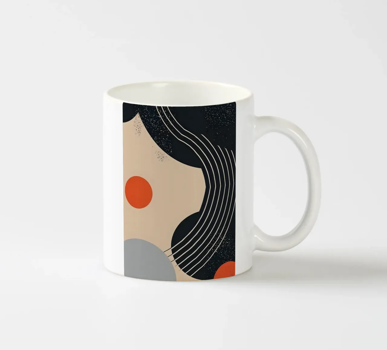 Abstract shapes and lines taza de cerámica de LisaArtes
