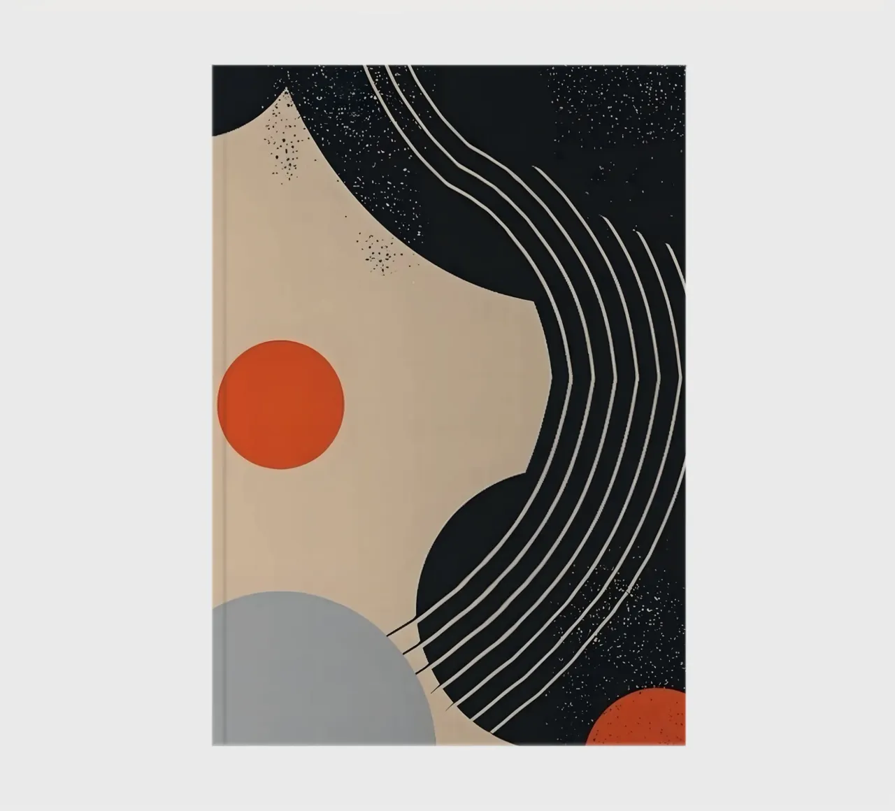 Abstract shapes and lines notebook by LisaArtes