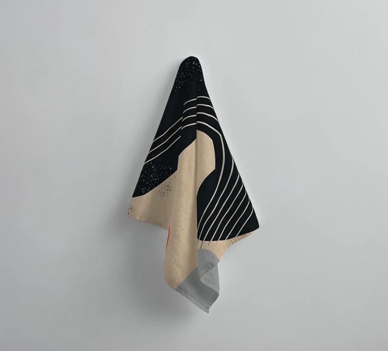 Abstract shapes and lines towel by LisaArtes