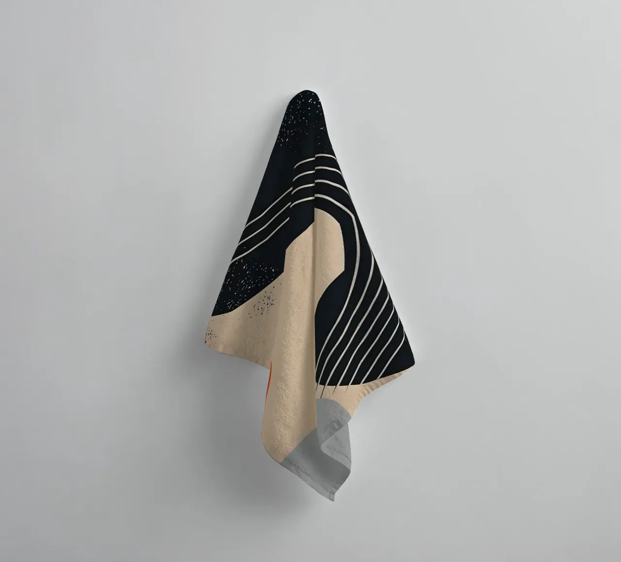 Abstract shapes and lines badhanddoek van LisaArtes