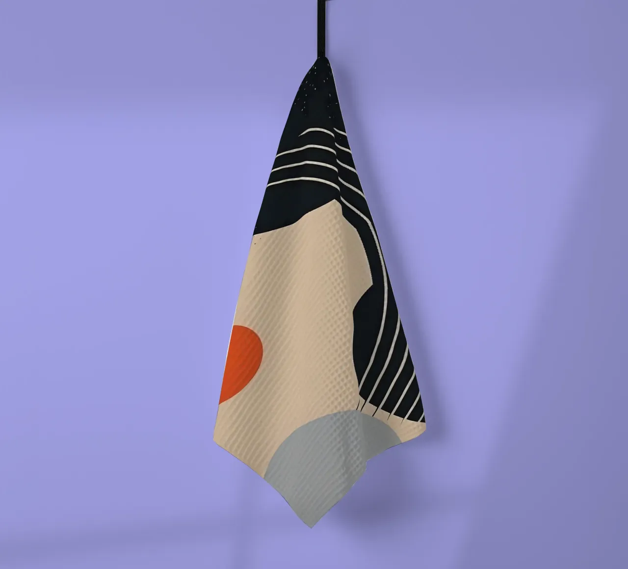 Abstract shapes and lines Geschirrtuch von LisaArtes