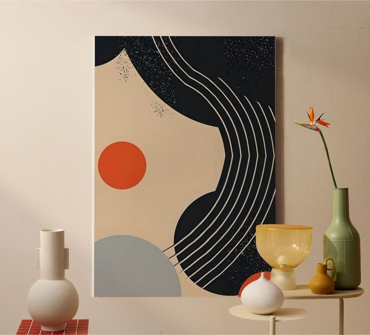Abstract shapes and lines tela da LisaArtes