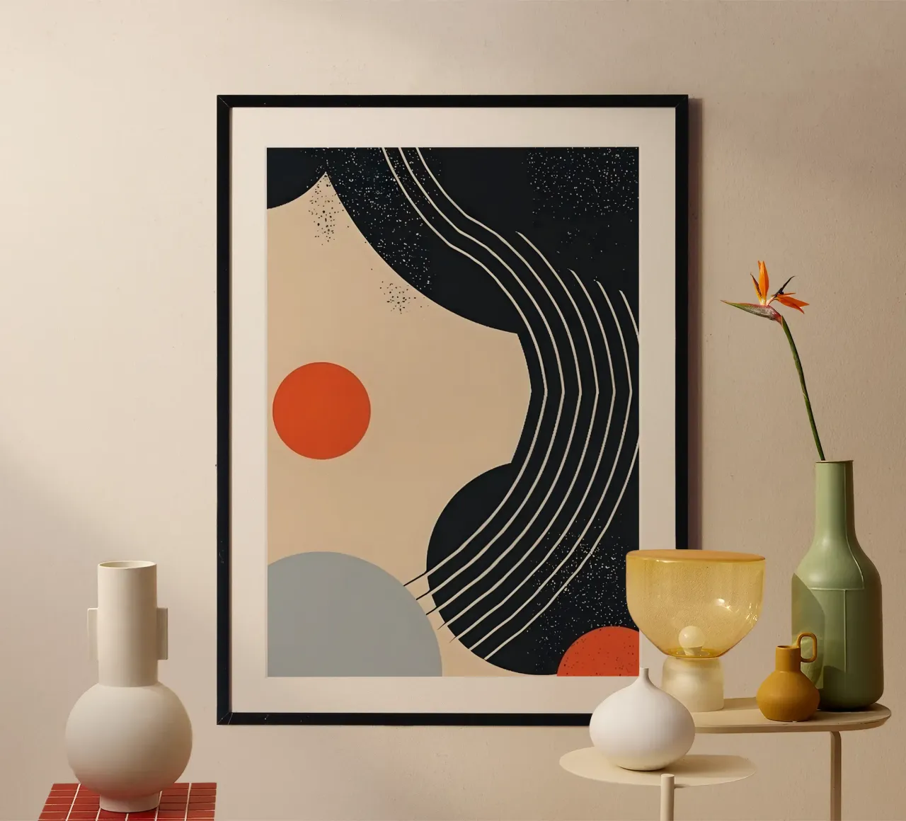 Abstract shapes and lines carta hahnemühle da LisaArtes