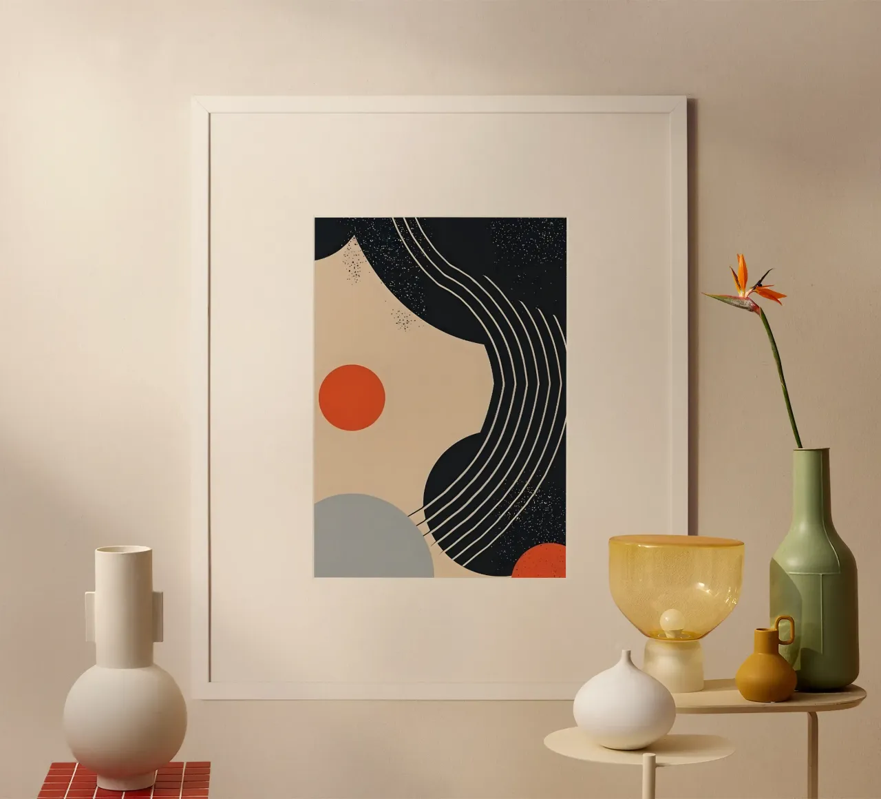 Abstract shapes and lines carta hahnemühle da LisaArtes