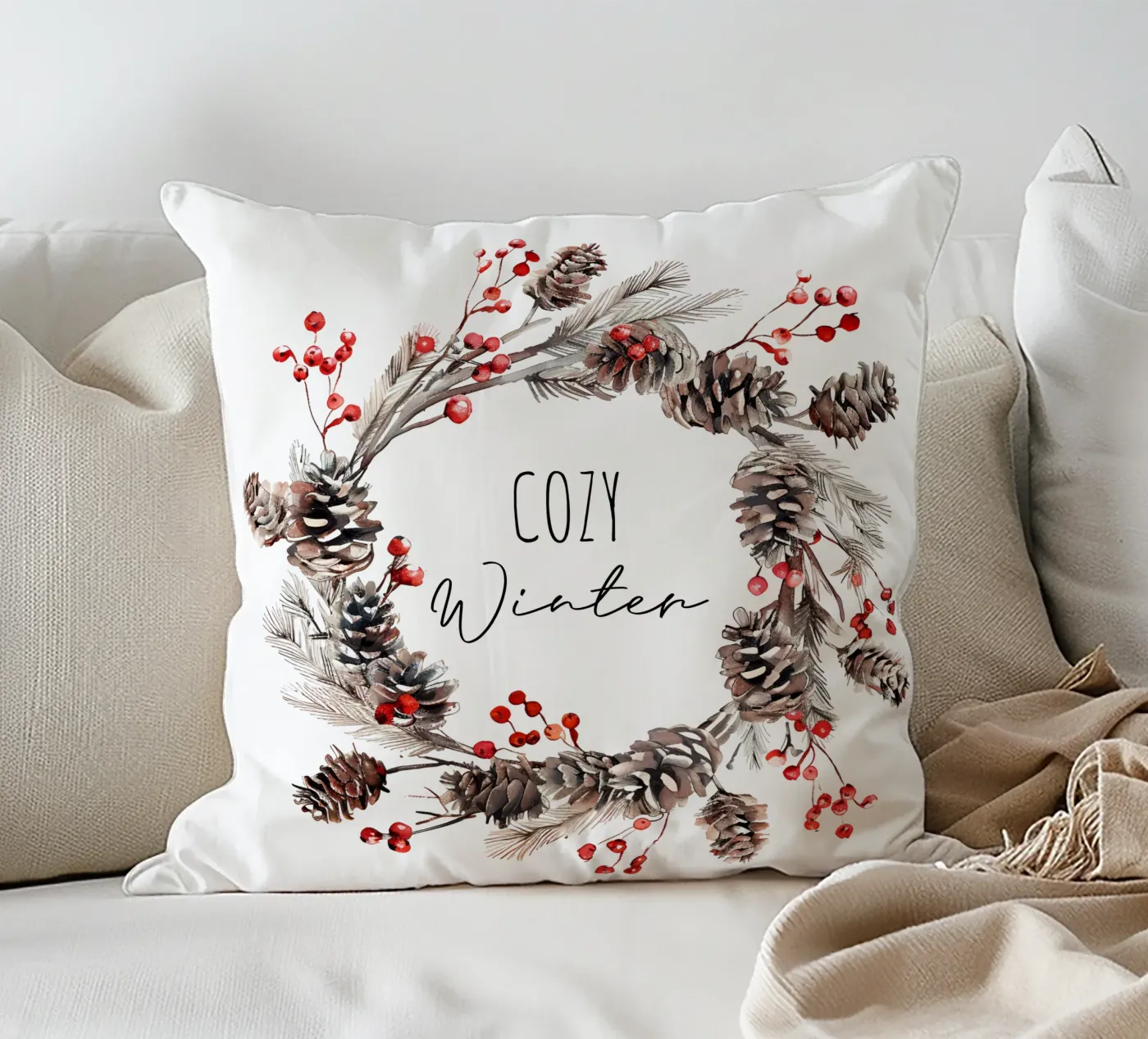 Cozy Winter cuscino da artographieHome