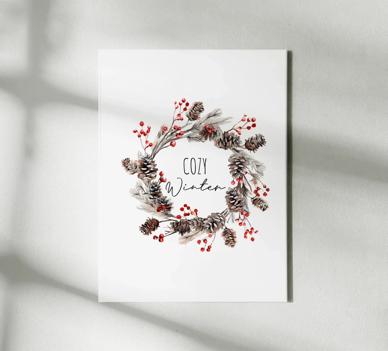 Cozy Winter tela con Cornice a cassetta da artographieHome