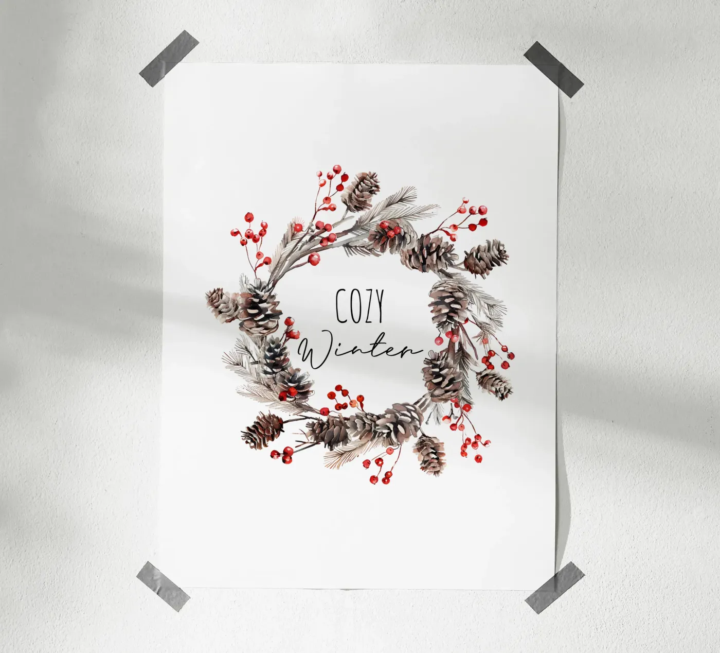Cozy Winter poster da artographieHome