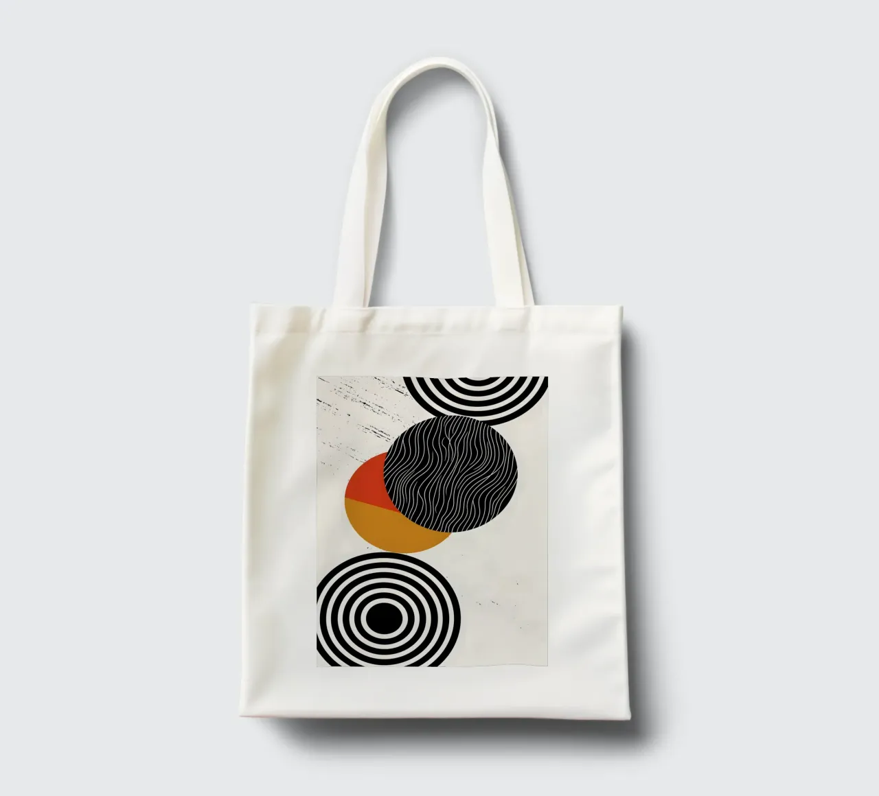 concentric circles borsa in juta da LisaArtes