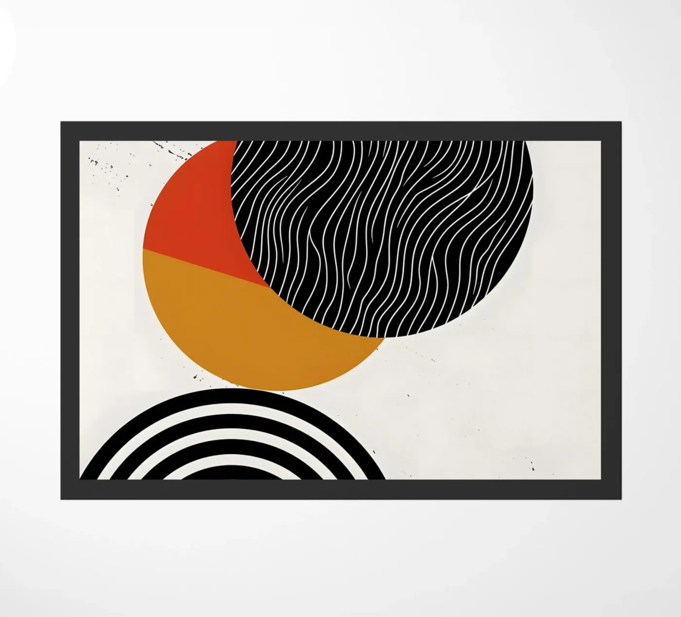 concentric circles doormat by LisaArtes