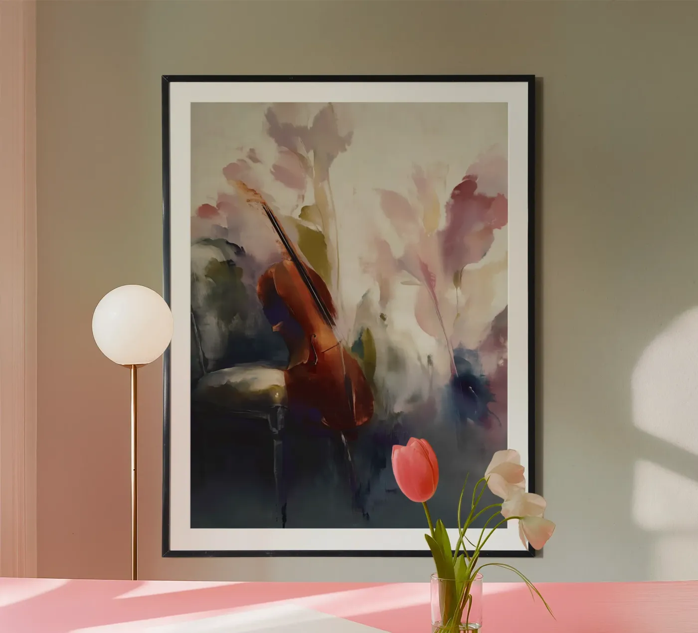Cello Bloom poster by Hazia