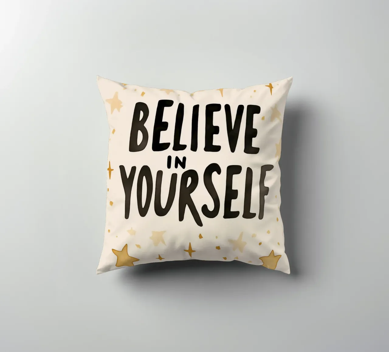 Believe In Yourself decorative cushion by treechild