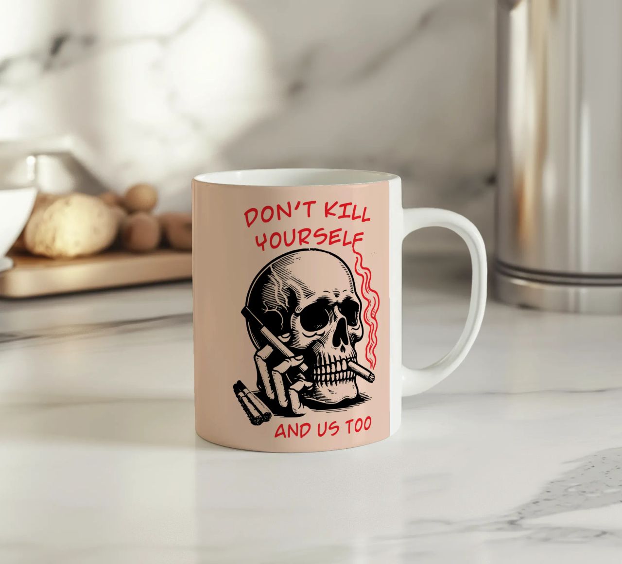 Non uccidetevi tazza in ceramica da Gunawan Rb