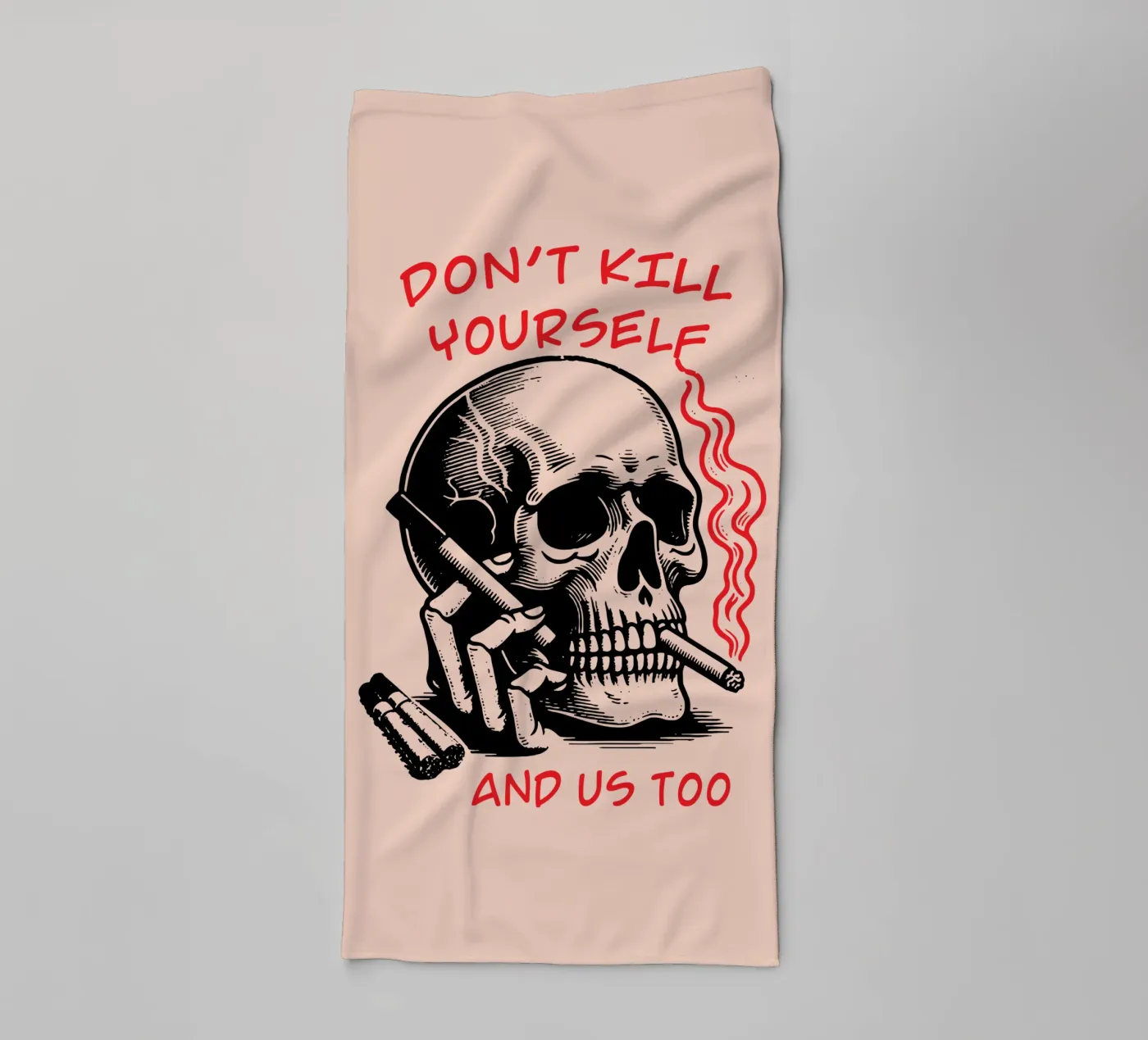 Don't kill yourself towel by Gunawan Rb