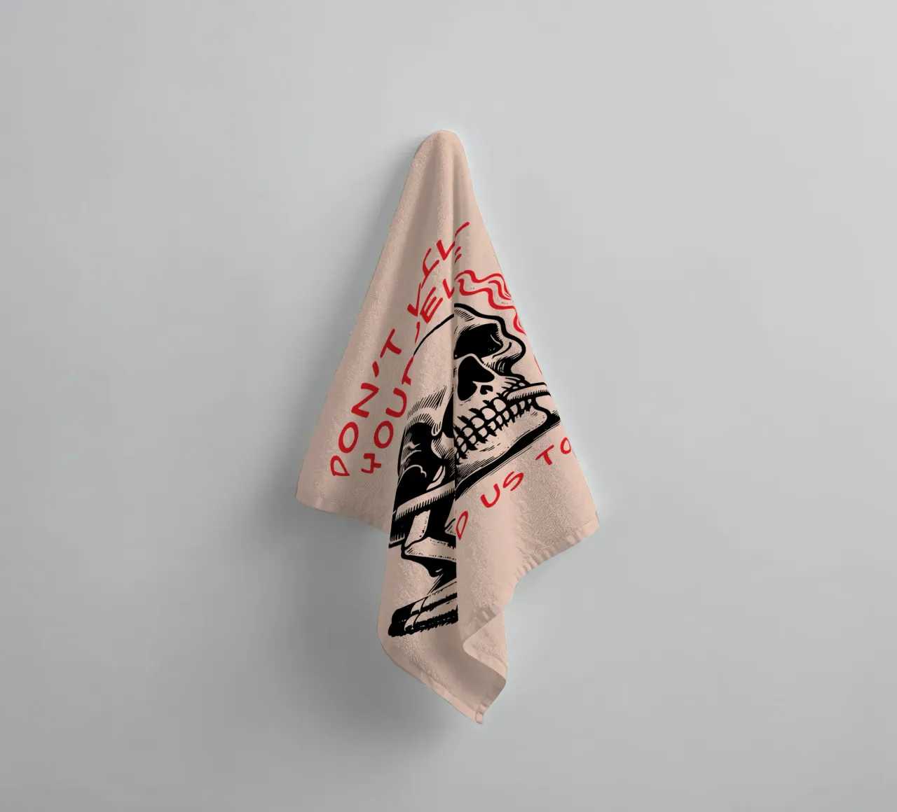 Pleeg geen zelfmoord badhanddoek van Gunawan Rb