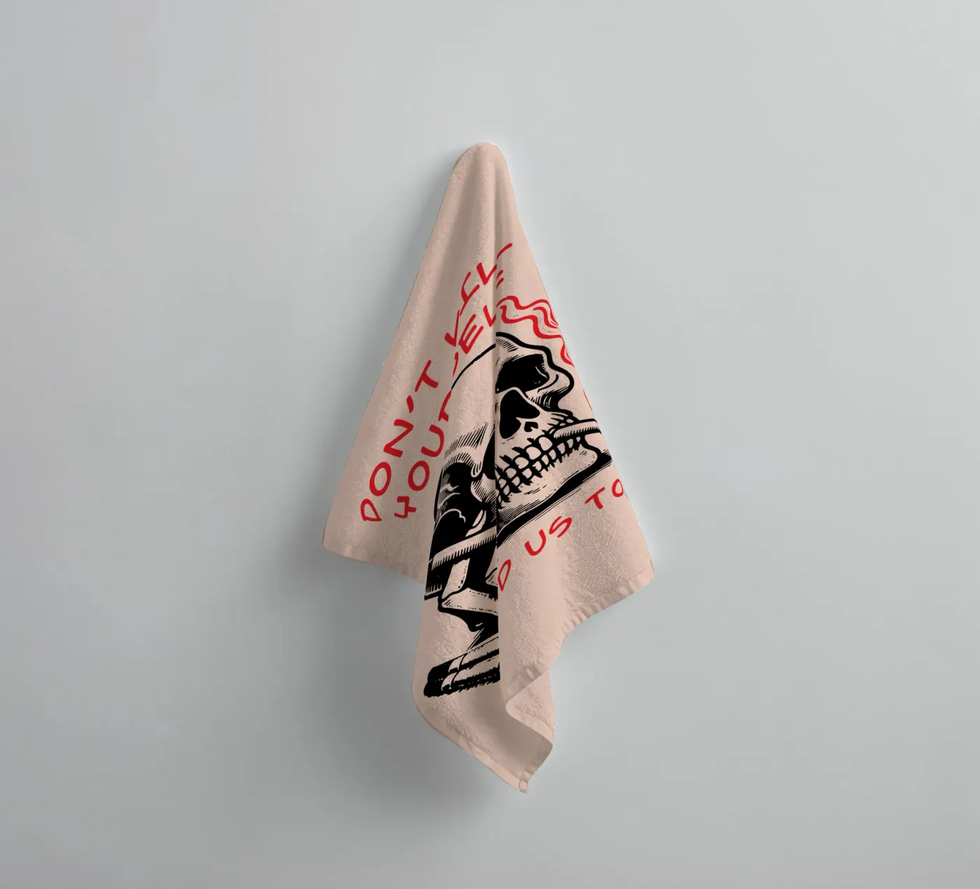 Don't kill yourself towel by Gunawan Rb