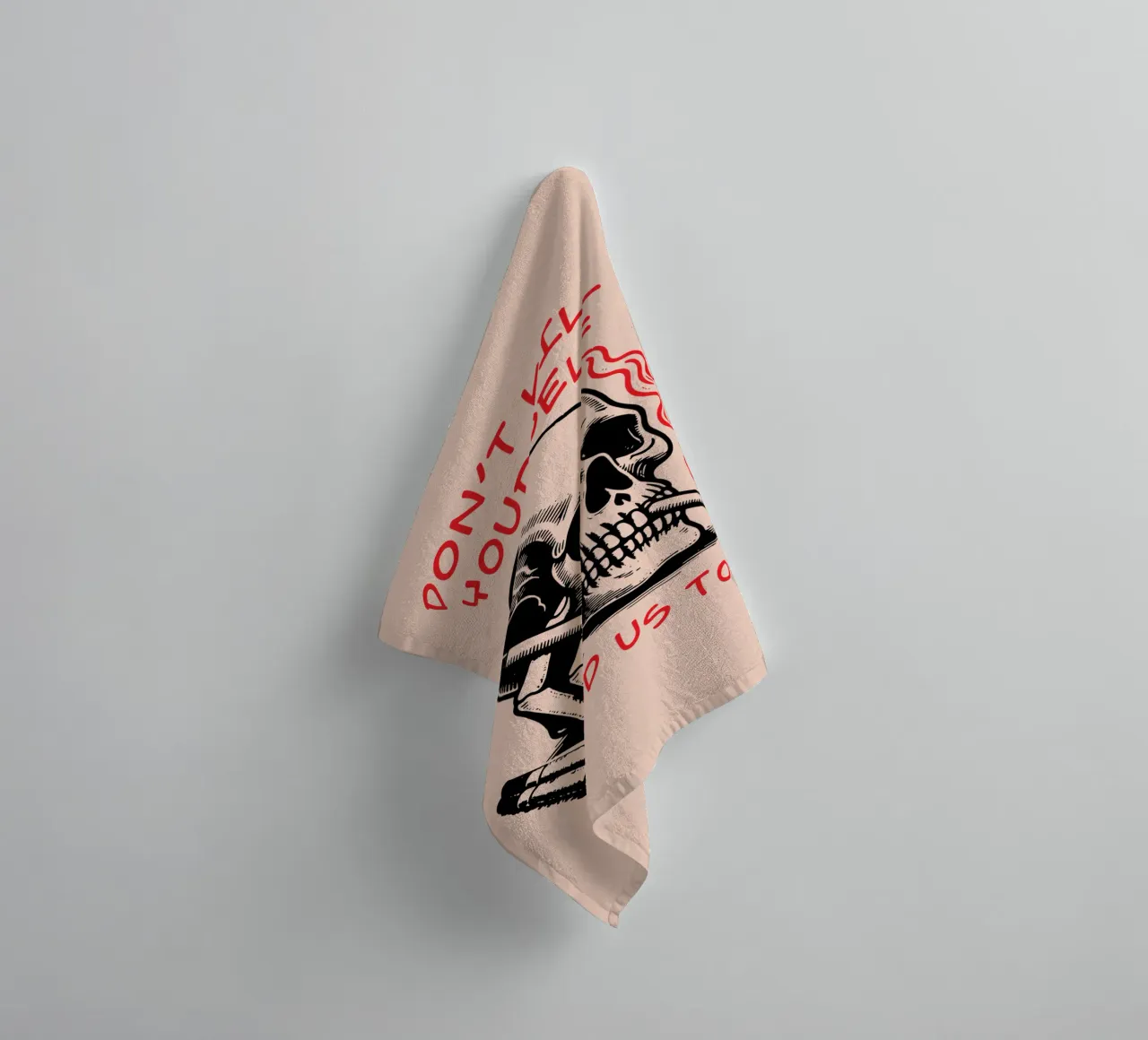 Pleeg geen zelfmoord badhanddoek van Gunawan Rb
