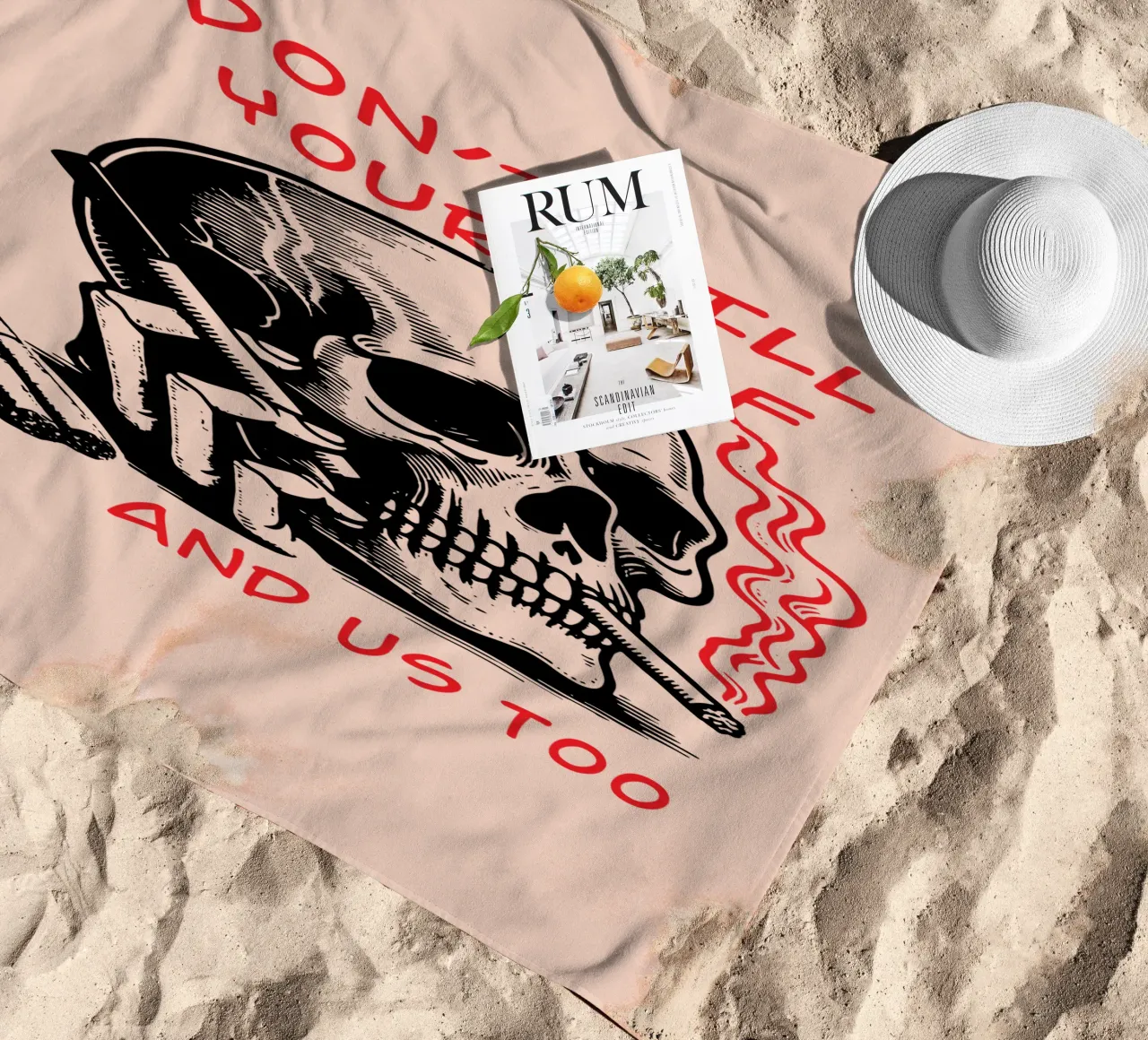 Non uccidetevi telo mare da Gunawan Rb