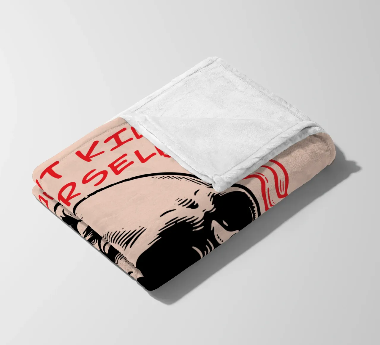Non uccidetevi coperta in pile da Gunawan Rb