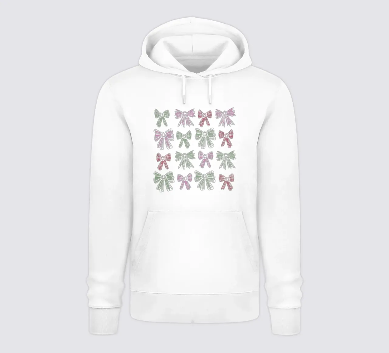 Christmas Bows felpa con cappuccio da anisillustration