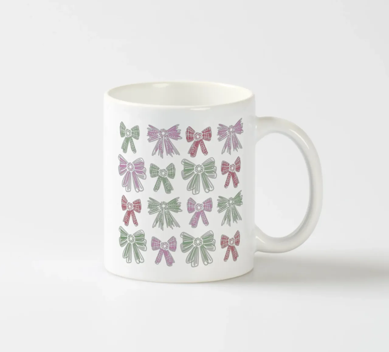 Christmas Bows tazza in ceramica da anisillustration