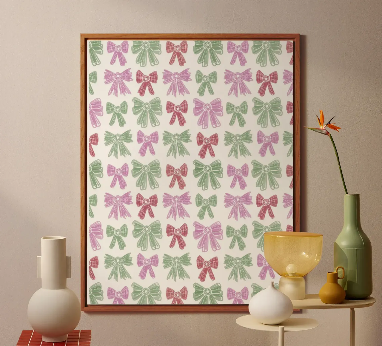 Christmas Bows alluminio dibond da anisillustration
