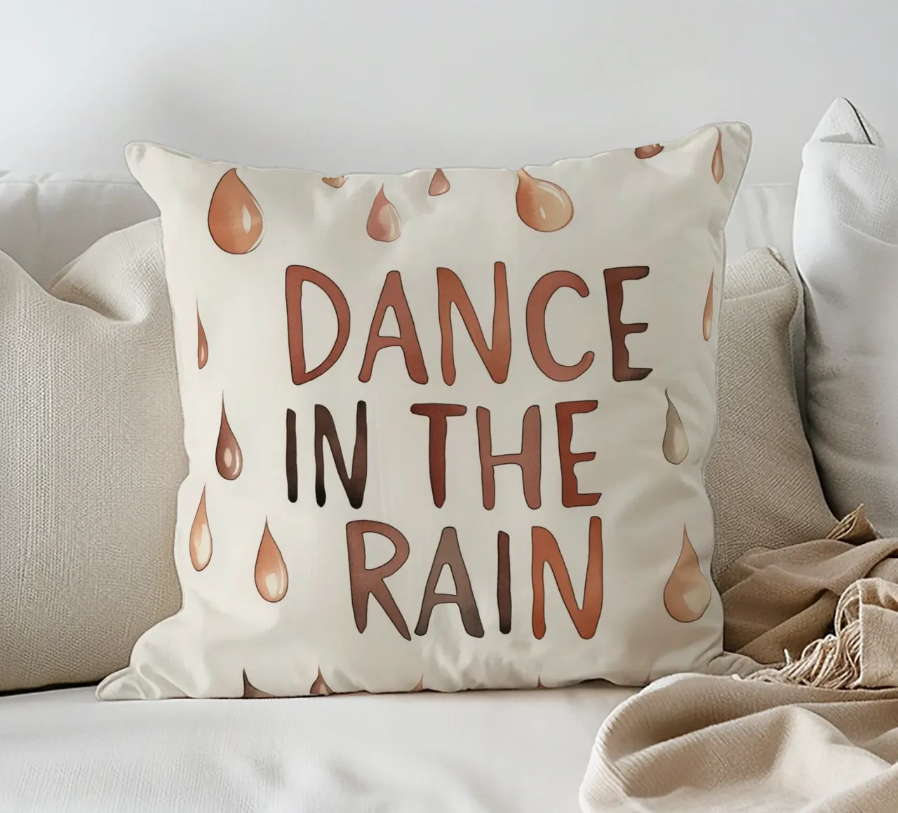 Dance In The Rain cuscino da treechild